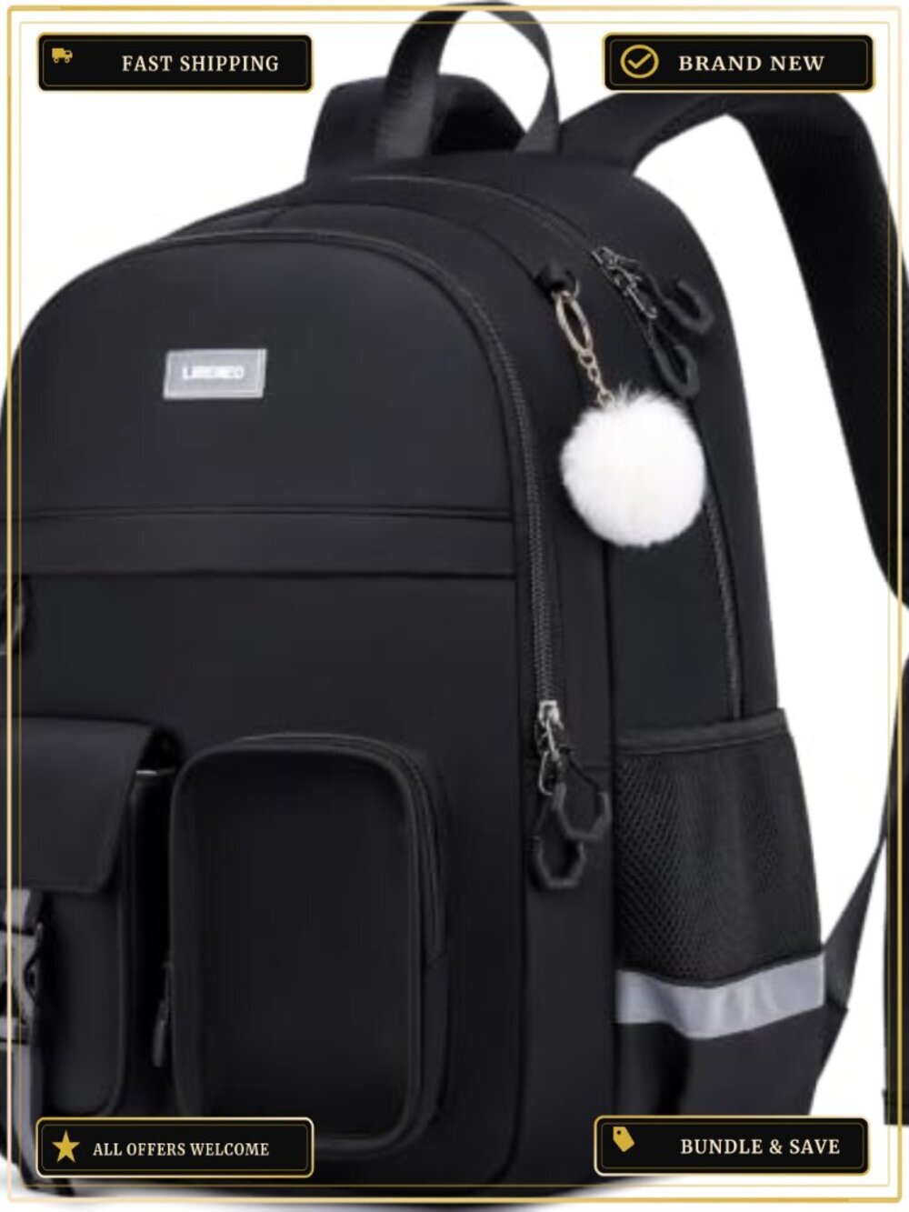 School Backpack for Teen Girls College Students 15.6 Inch Laptop Anti-Theft